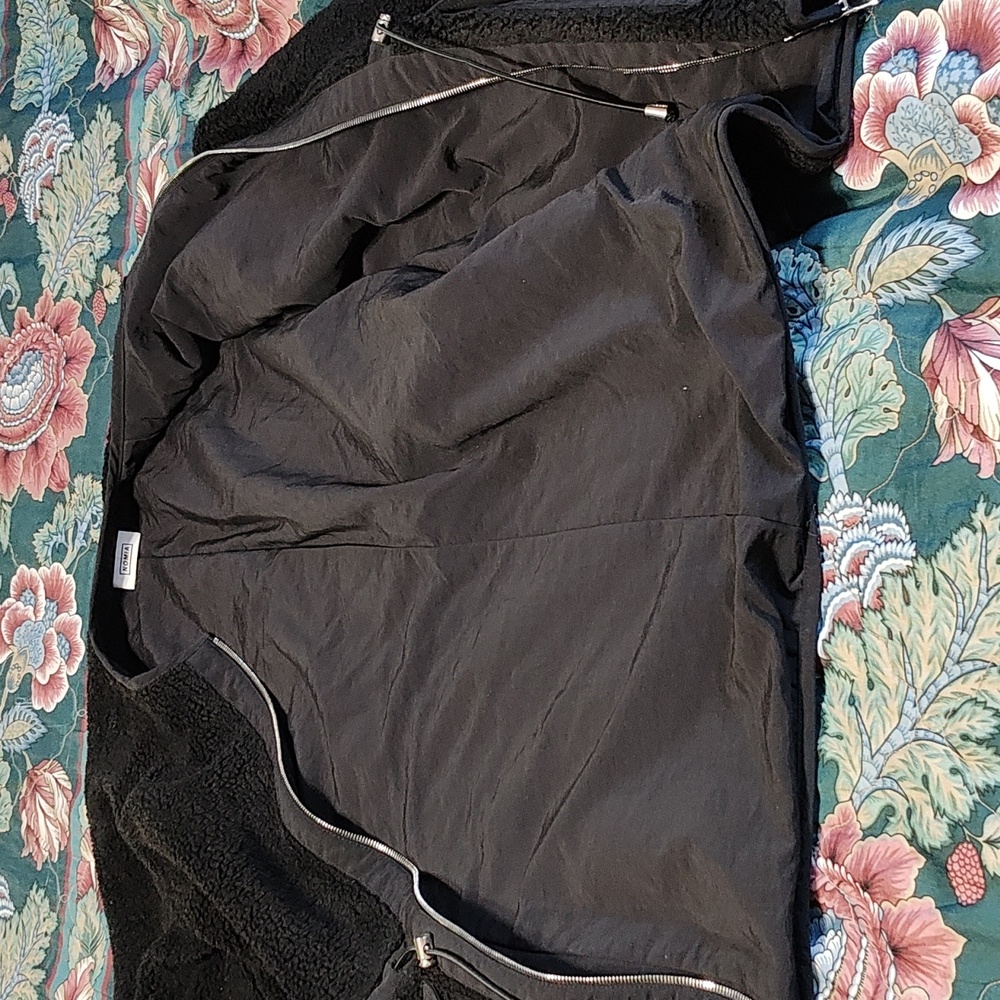 Nomi Black Women Sherpa Jacket size Small Black - Picture 11 of 14